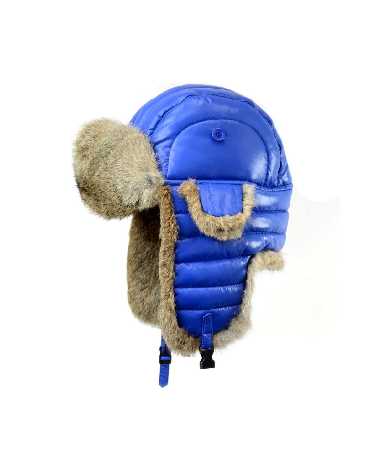 Crown Cap Nylon Shell Rabbit-Trimmed Aviator Hat - Yellow/Natural - S X188485