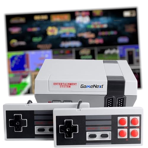 Retro Game Console, AV Classic Mini Video Game Consoles Built-in with 620 Games Dual Players Mode Console with 2 Controllers Handheld Games for Kids & Adults