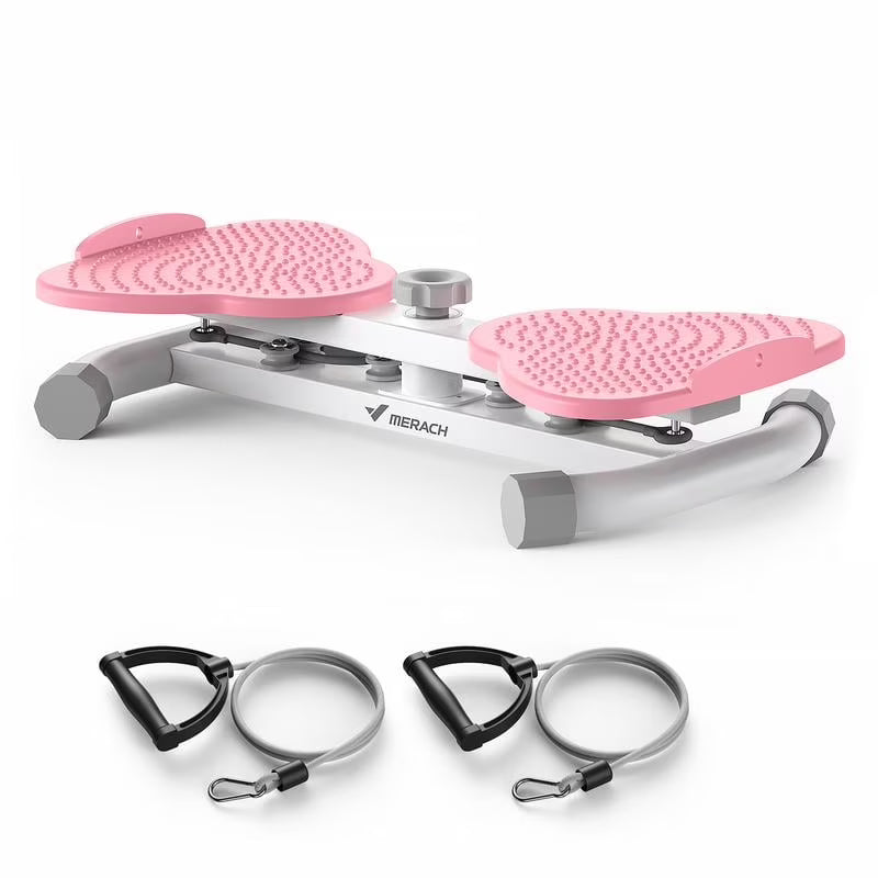 MERACH Waist twist Machine, slim waist and toned abs, 300 lbs weighing, can stand with feet apart, double non-slip, no noise use Exercise Equipment Abdominal Roller Workout