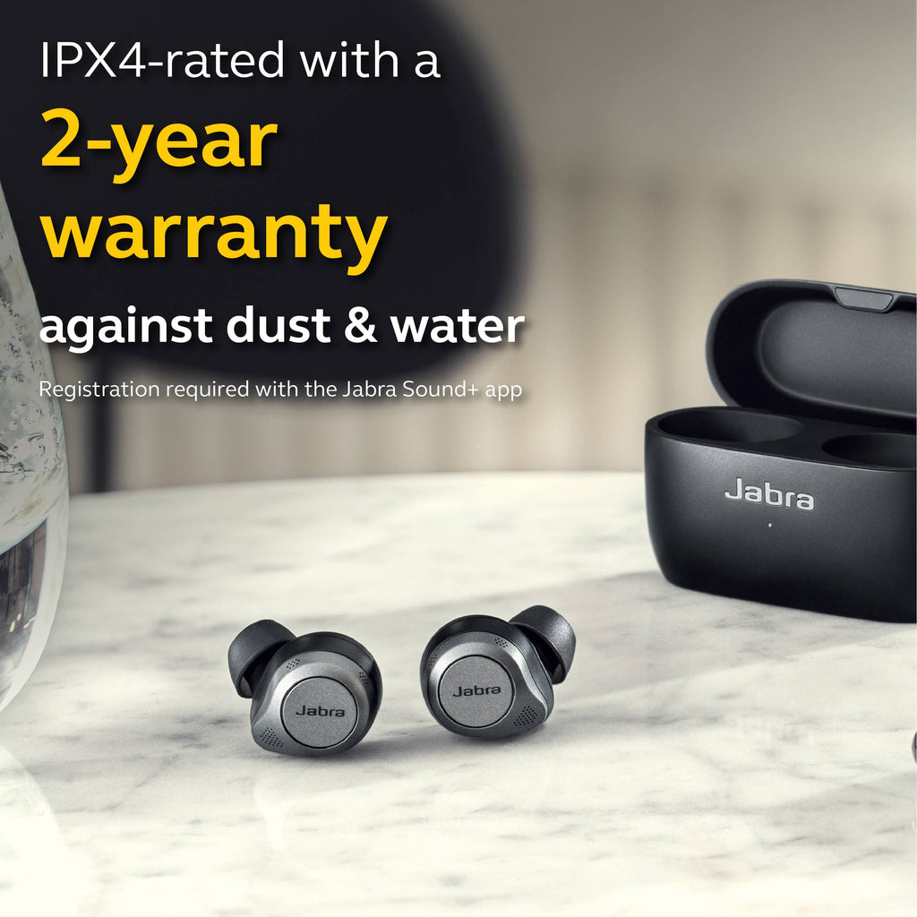 Jabra Elite 85t Wireless In-Ear Earphones with Mic, Noise-Canceling, Titanium Black L1671