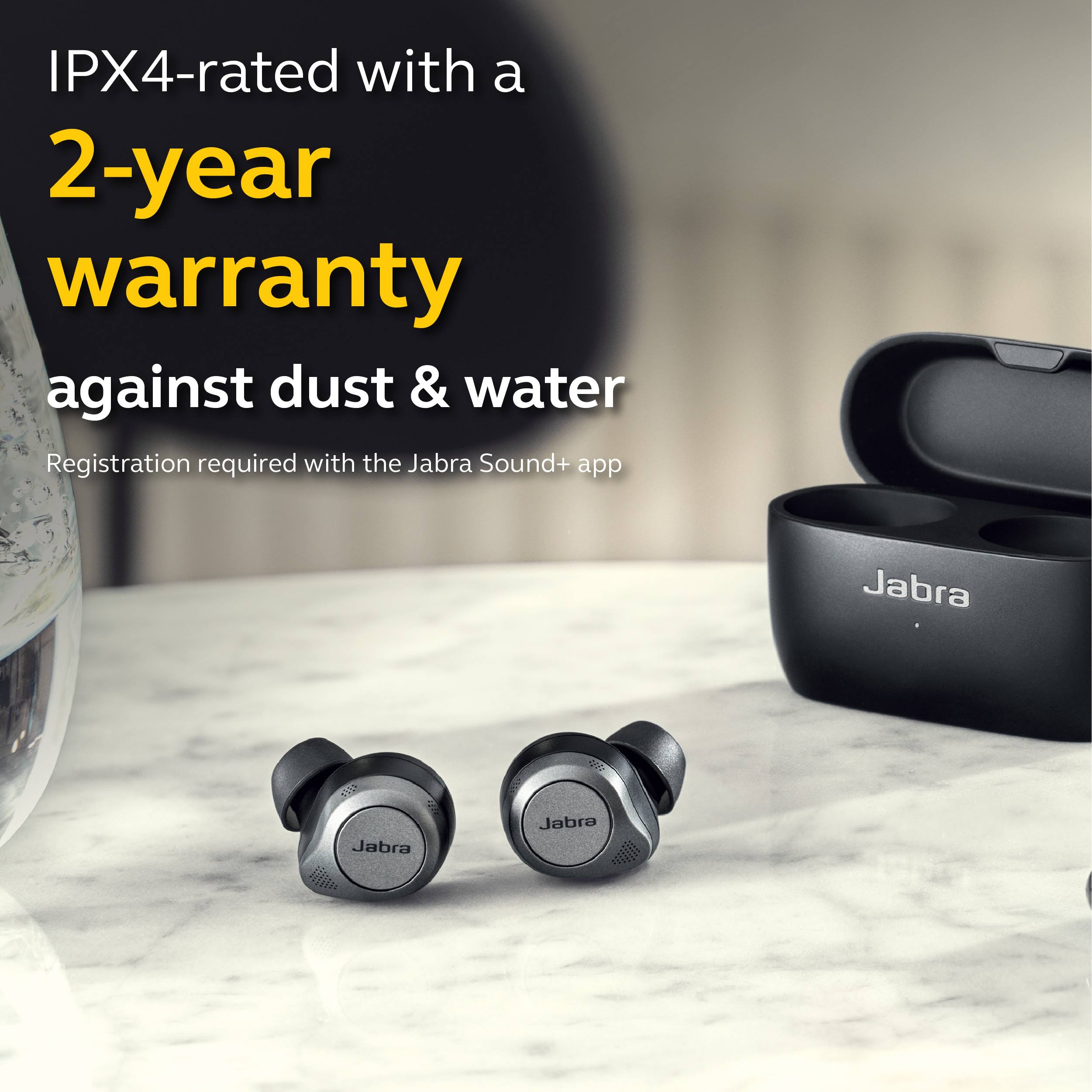 Jabra Elite 85t Wireless In-Ear Earphones with Mic, Noise-Canceling, Titanium Black L1671