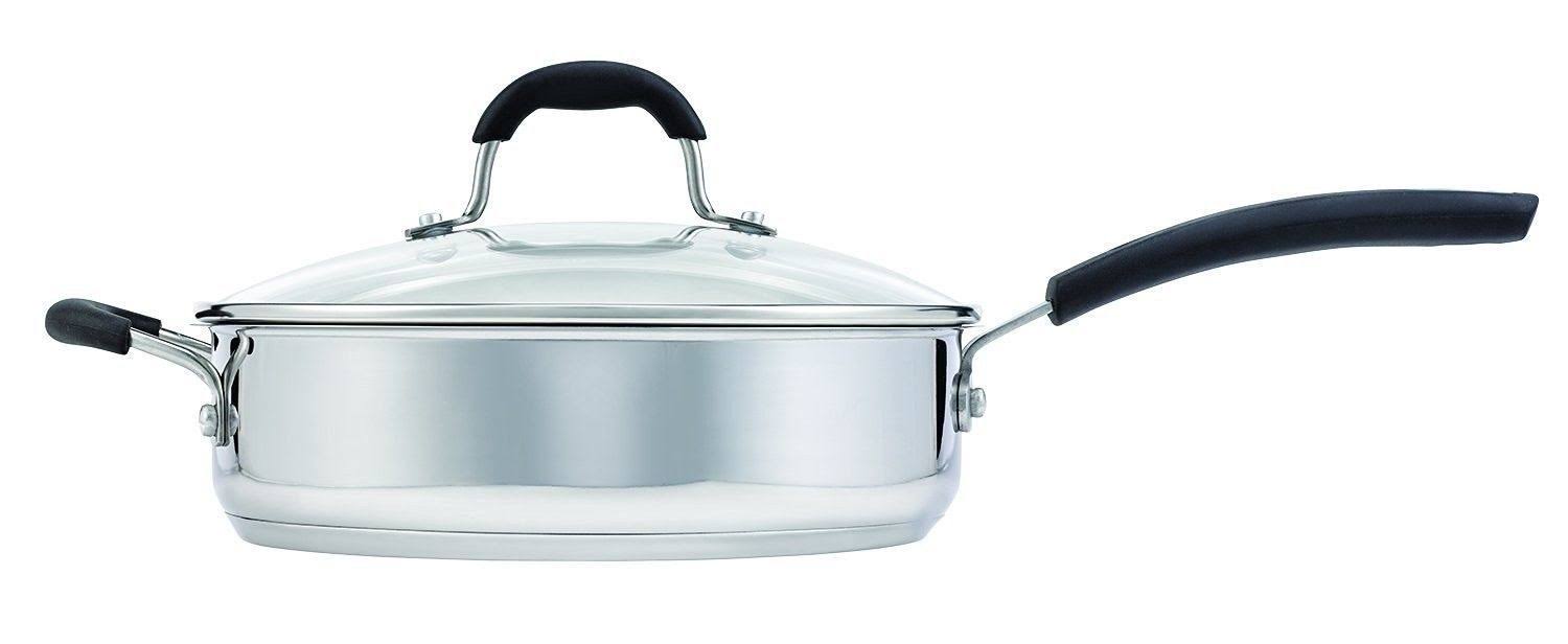Oneida 10-Piece Stainless Steel Cookware Set with Glass Lids J59667