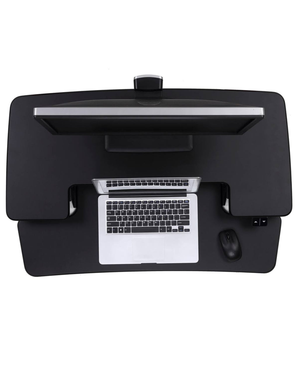 FlexiSpot AlcoveRiser EM7MB Standing Desk Converter, Electric Height Adjustable, Black U51939