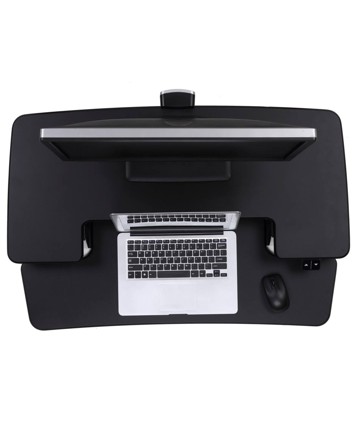 FlexiSpot AlcoveRiser EM7MB Standing Desk Converter, Electric Height Adjustable, Black U51939