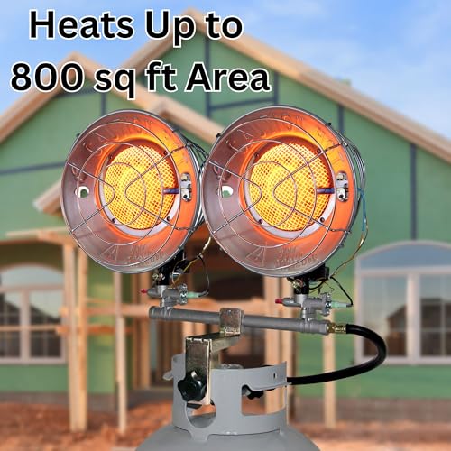 Comfort Gear Double Tank Top Portable Propane Radiant Heater, 30,000 BTUs, Outdoor Use Only A2041