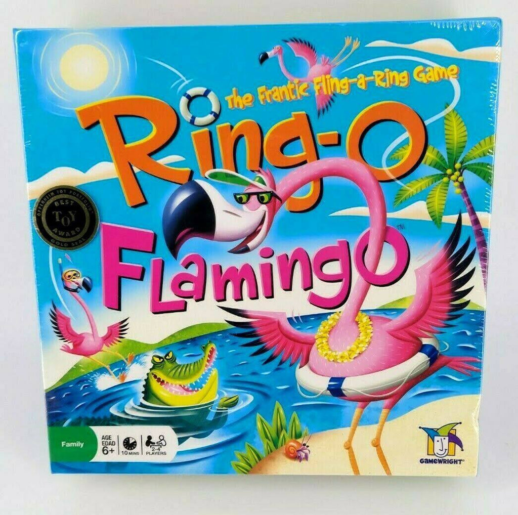 RING-O Flamingo Board Game Kids Vacation Family Fun by Gamewright New