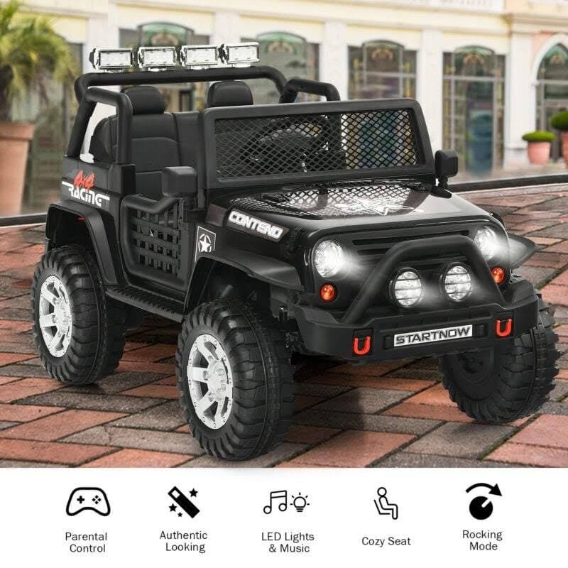 Costway 12V Kids Remote Control Electric Ride on Truck Car - Pink B556