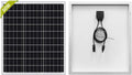 Newpowa 50W Solar Panel 50W(Watts )12V(Volts) Monocrystalline PV Module High-Efficiency Battery Maintainer Power for Battery Charging of Boat RV Camper SUV and Other Off-Grid Applications