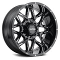 Ultra Motorsports Wheels 254U Carnivore. 20 inch Black Rims