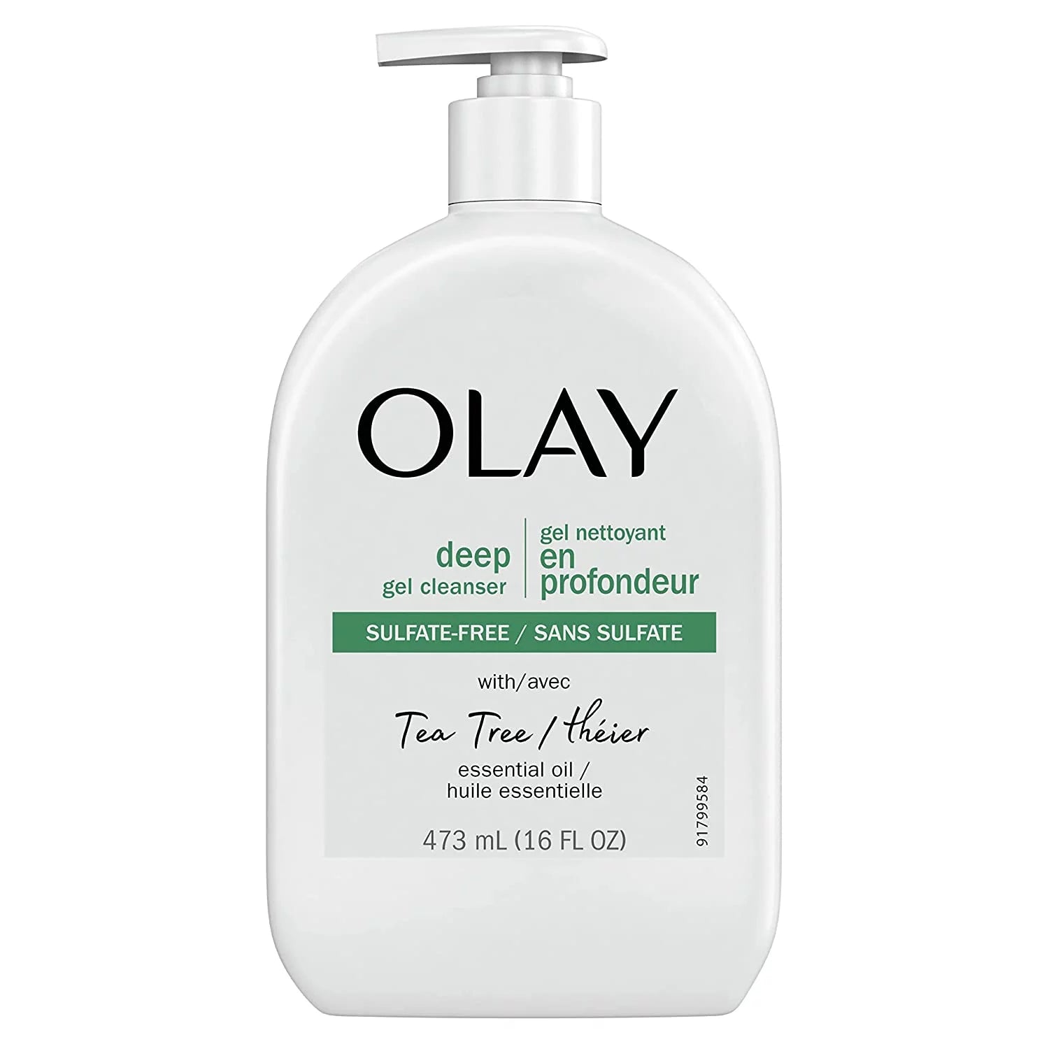 Olay Deep Gel Cleanser with Tea Tree Essential Oil, 16 Oz