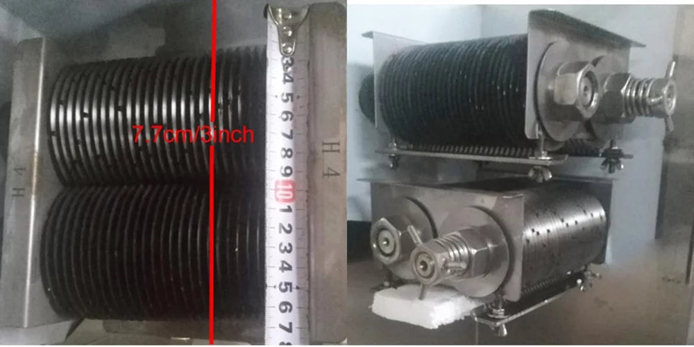 PreAsion Shredded Meat Cutting Machine Commercial Double Motor Slicer 4mm Blade E865354