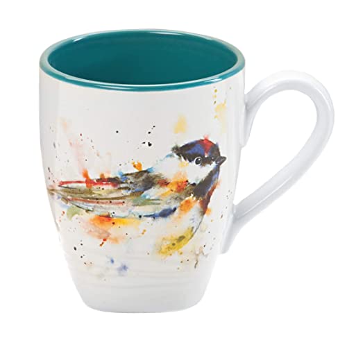 Dean Crouser Cardinal Watercolor Stoneware Mug 16 oz N1410