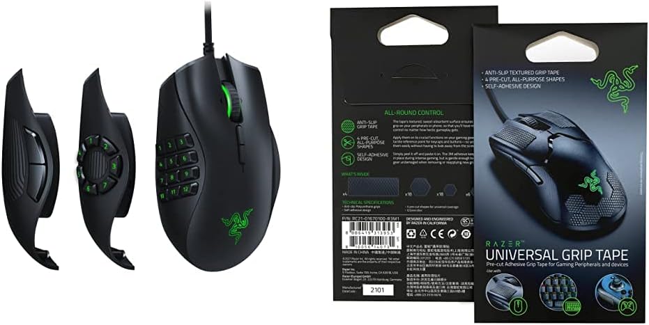 Razer Naga Pro Wireless Gaming Mouse with Interchangeable Side Plates and 20K DPI Optical Sensor H71974