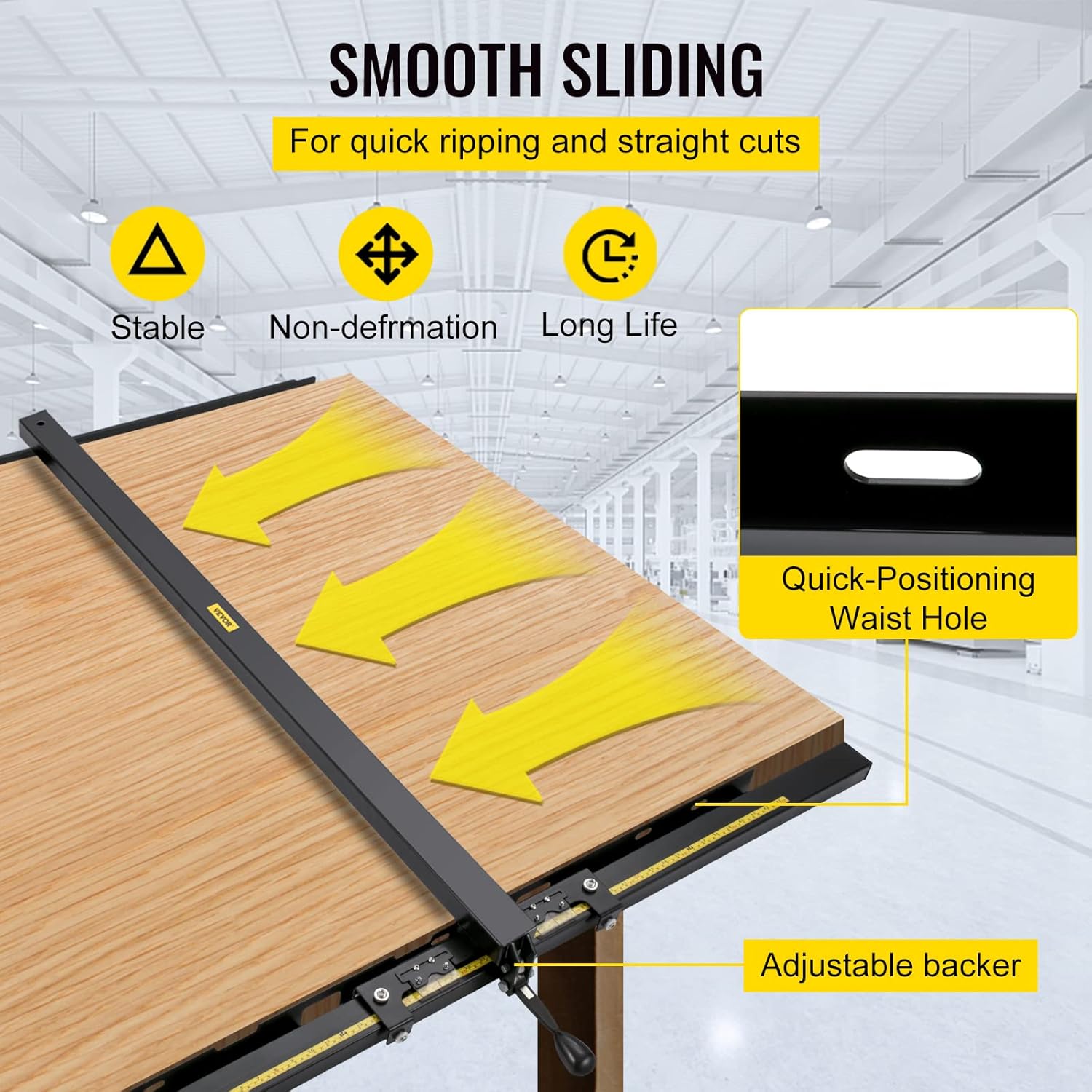 VEVOR Table Saw Fence System 37×57 with Front Guide Bar S640