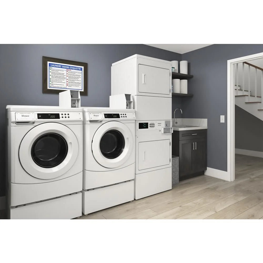 Whirlpool CHW9150GW 27 Inch Commercial Front Load Washer G928