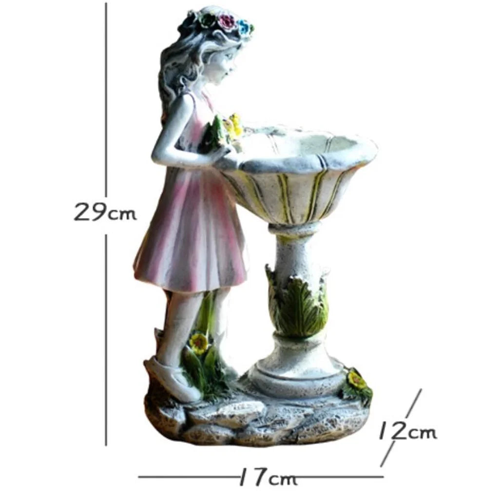 Large Resin Garden Statue LED Light Outdoor Decor C56407