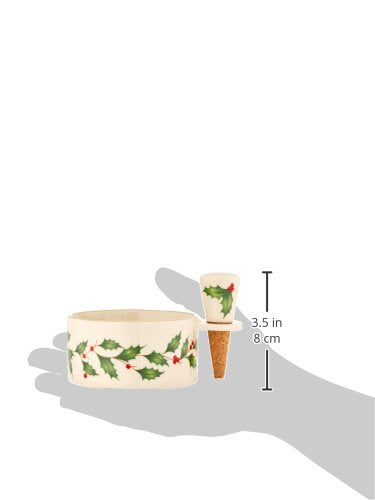 Lenox 18 Oz Stoneware Holiday Cocoa Mug, Red/Green D279