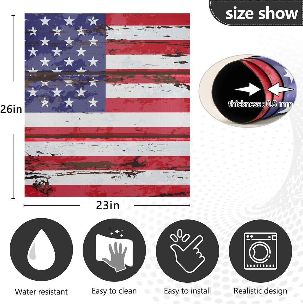 GZHJMY American Flag Dishwasher Magnet Cover 23" x 26" K9398