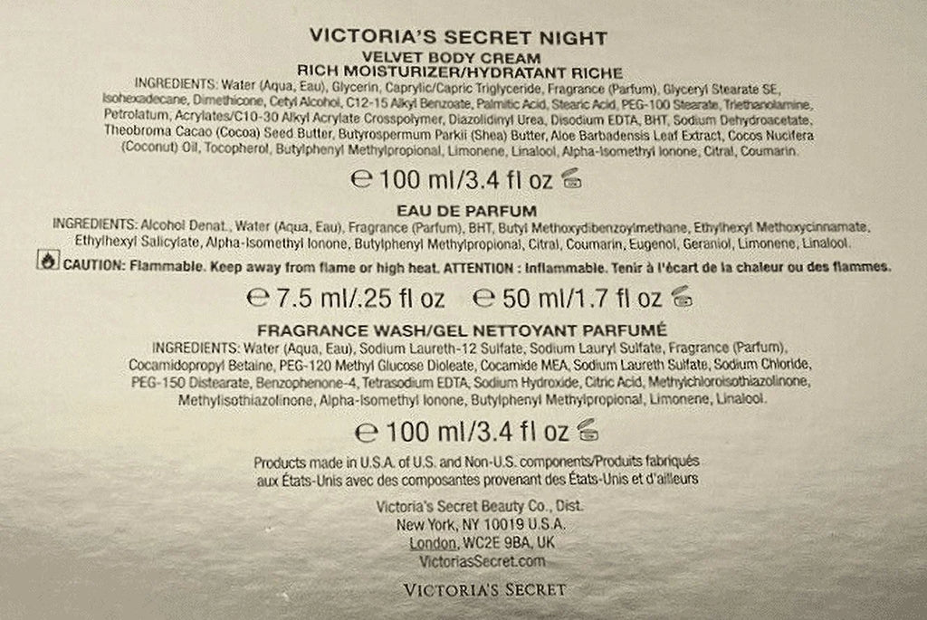 Victoria's Secret NIGHT Gift Set 4 PCS Women O907595