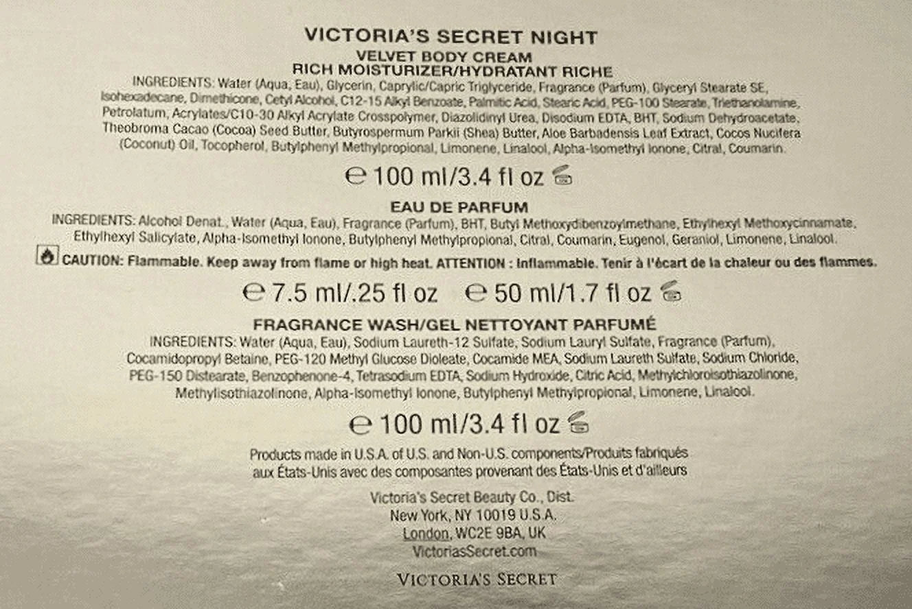 Victoria's Secret NIGHT Gift Set 4 PCS Women O907595