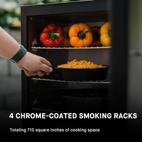 Masterbuilt 30-inch Digital Electric Vertical BBQ Smoker with Side Wood Chip Loader, Black A570