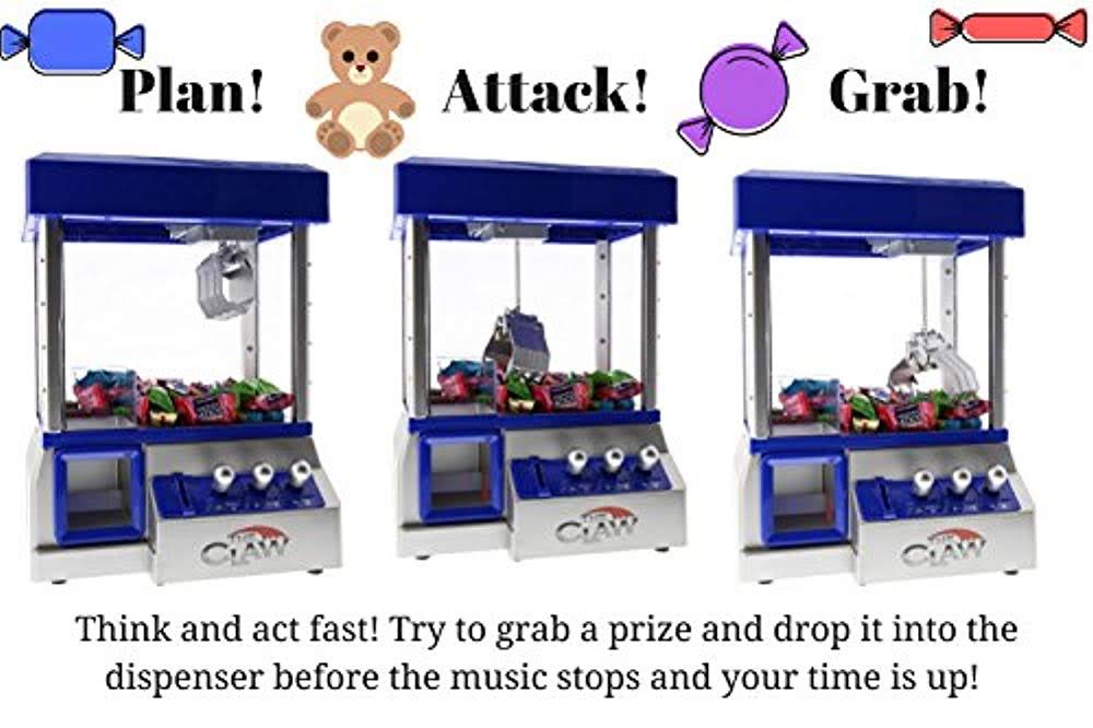 The Claw Electronic Candy Grabber Machine Arcade Game with LED Lights, Blue F39207