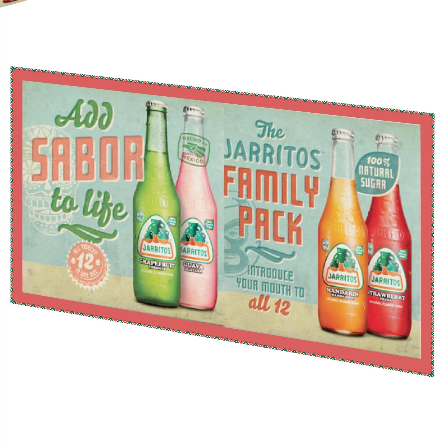 Jarritos Mexican Soda Variety Pack 12 Glass Bottles U164492