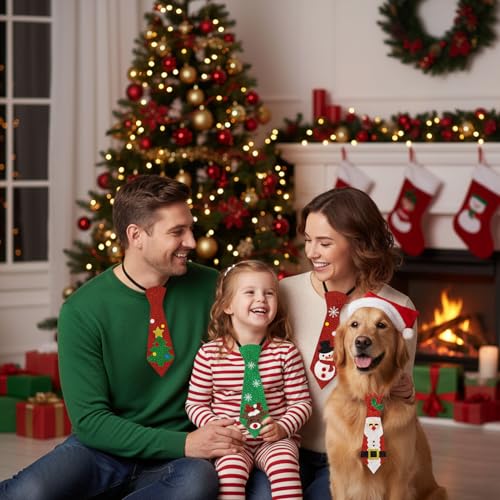Funny Christmas Decorative Neckties for Men Women, 4 Pack Z281102
