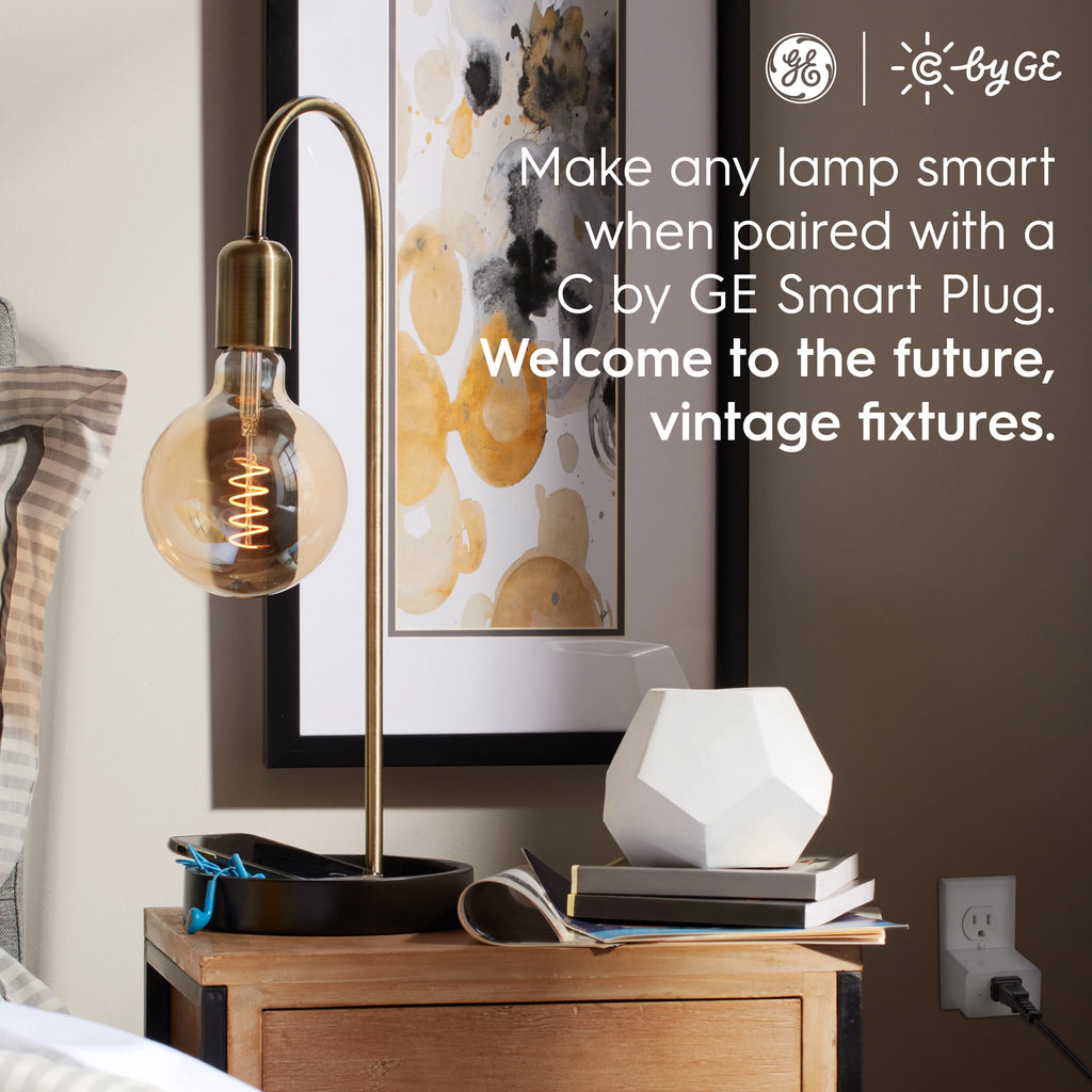 GE C by GE On/Off Smart Plug with Wi-Fi, Works with Google Assistant G542