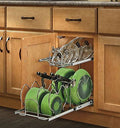 Rev-A-Shelf - 5CW2-1222-CR - 12 in. Pull-Out 2-Tier Base Cabinet Cookware Organizer