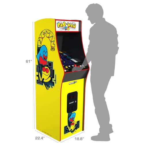 Arcade1Up PAC-MAN Deluxe Arcade Machine with 14 Classic Games and 17-Inch Screen E588