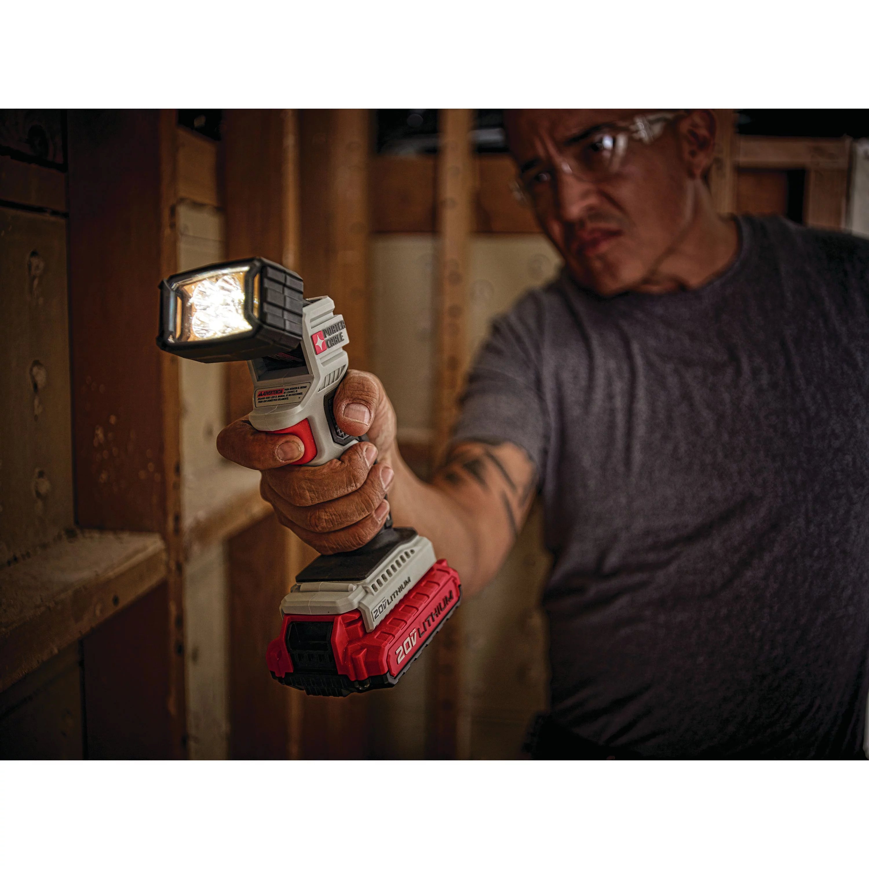 PORTER CABLE 20V Max Lithium-Ion Flash Light (Bare Tool) PCC700B J160