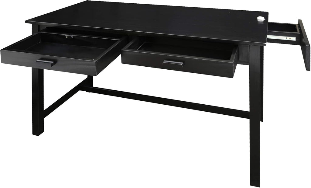 Casual Home Jefferson Work Desk Side Drawer, Black T1328
