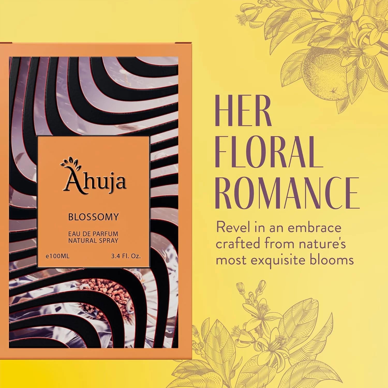AHUJA Blossomy 3.4 fl oz Eau De Parfum K8183