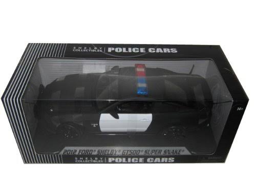 2012 Ford Shelby Mustang GT500 Super Snake Unmarked Police Car 1/18 Diecast Model by Shelby Collectibles E63983