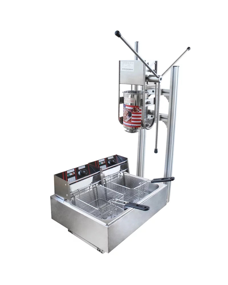 INTSUPERMAI Spanish Churros Maker with Electric Deep Fryer 12L A390051