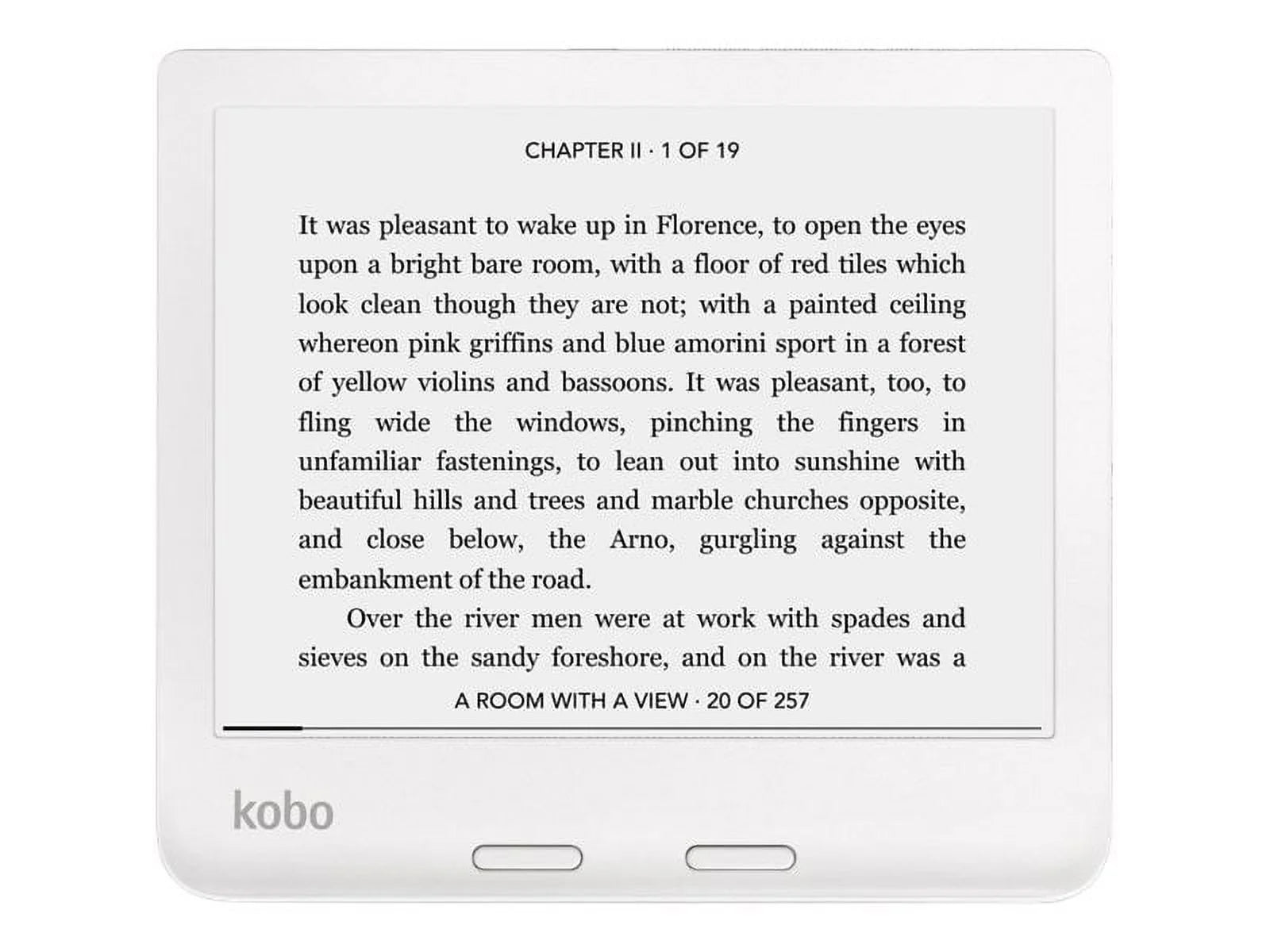 Kobo Libra 2 32GB 7" E Ink Carta 1200 Touchscreen Wi-Fi White B5178