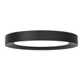 Home Decorators Collection Calloway 15 in. Matte Black Selectable LED Flush Mount