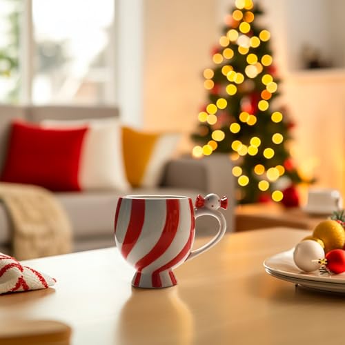 Christmas Ceramic Candy Shape Coffee Mug with Handle 12oz X12827
