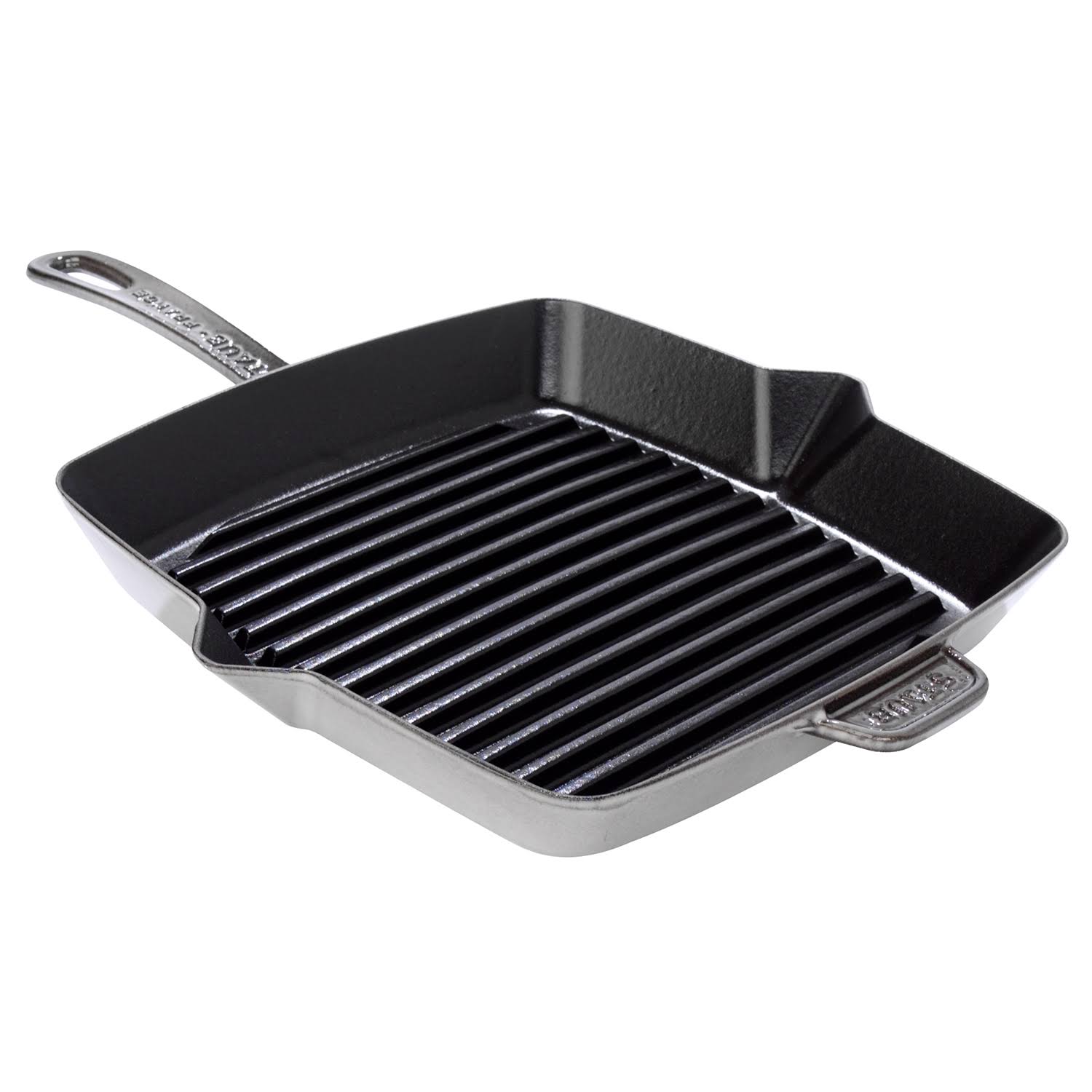 Staub Cast Iron Square Grill Pan, 10-in, Dark Blue Z741976
