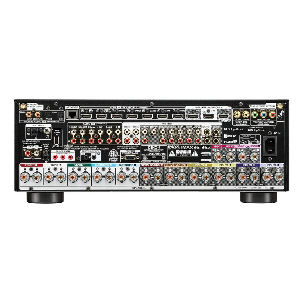 Denon AVR-X6800H 11.4 Channel 8K Home Theater Receiver Z9522