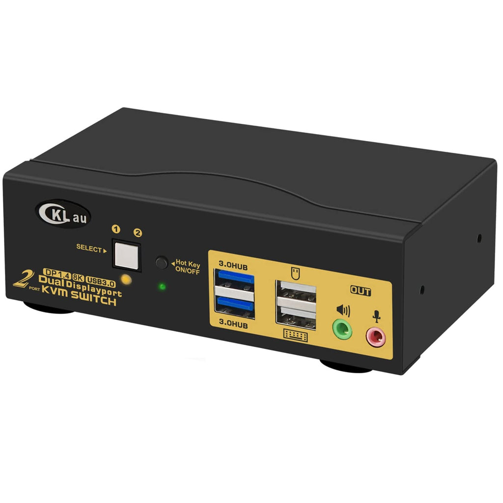 USB-C KVM Switch 4K@60Hz 2 in 1 Out with Audio and USB 2.0 Hub S5620