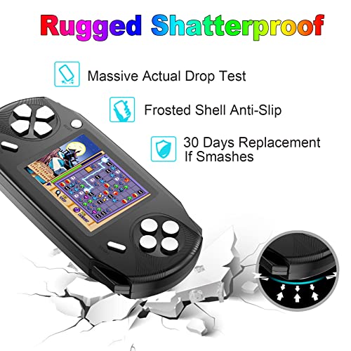 16 Bit Handheld Retro Video Game Player with 3.0'' Screen, Yellow K879