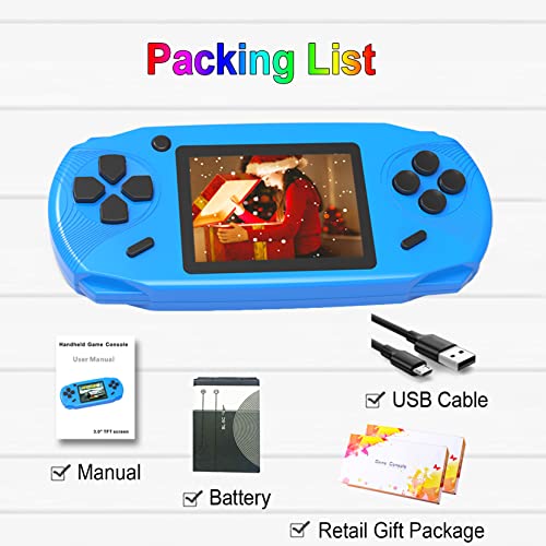 16 Bit Handheld Retro Video Game Player with 3.0'' Screen, Yellow K879