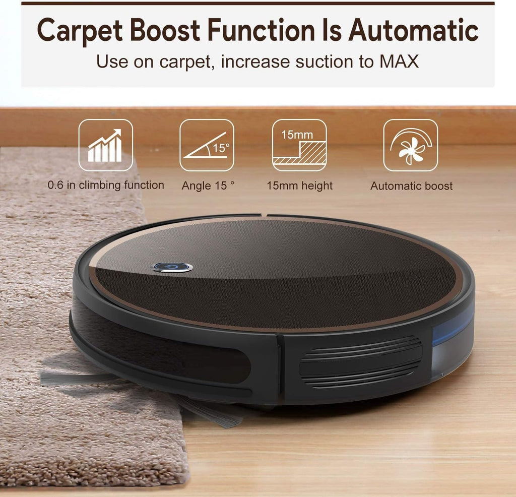 Robot Vacuum Cleaner 2000Pa Suction, 110 Min Runtime, Self-Charging B1979