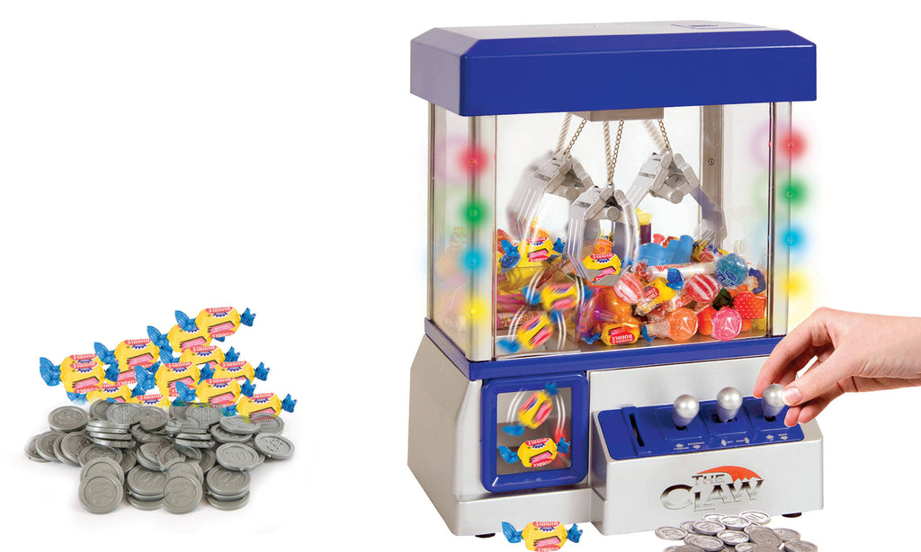The Claw Electronic Candy Grabber Machine Arcade Game with LED Lights, Blue