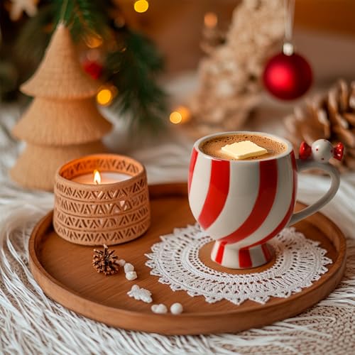 Christmas Ceramic Candy Shape Coffee Mug with Handle 12oz X12827