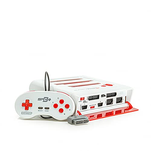 Retro-Bit Super Retro Trio HD Plus 3-in-1 Console for NES, SNES and Genesis Games B169