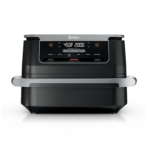 Ninja DZ401 Foodi 10 Quart DualZone XL 2-Basket Air Fryer, Grey L260