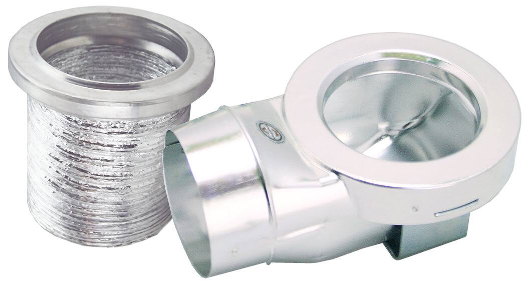 MagVent MV-90: Magnetically Aligning Dryer Vent Coupling for 90 Degree applications.
